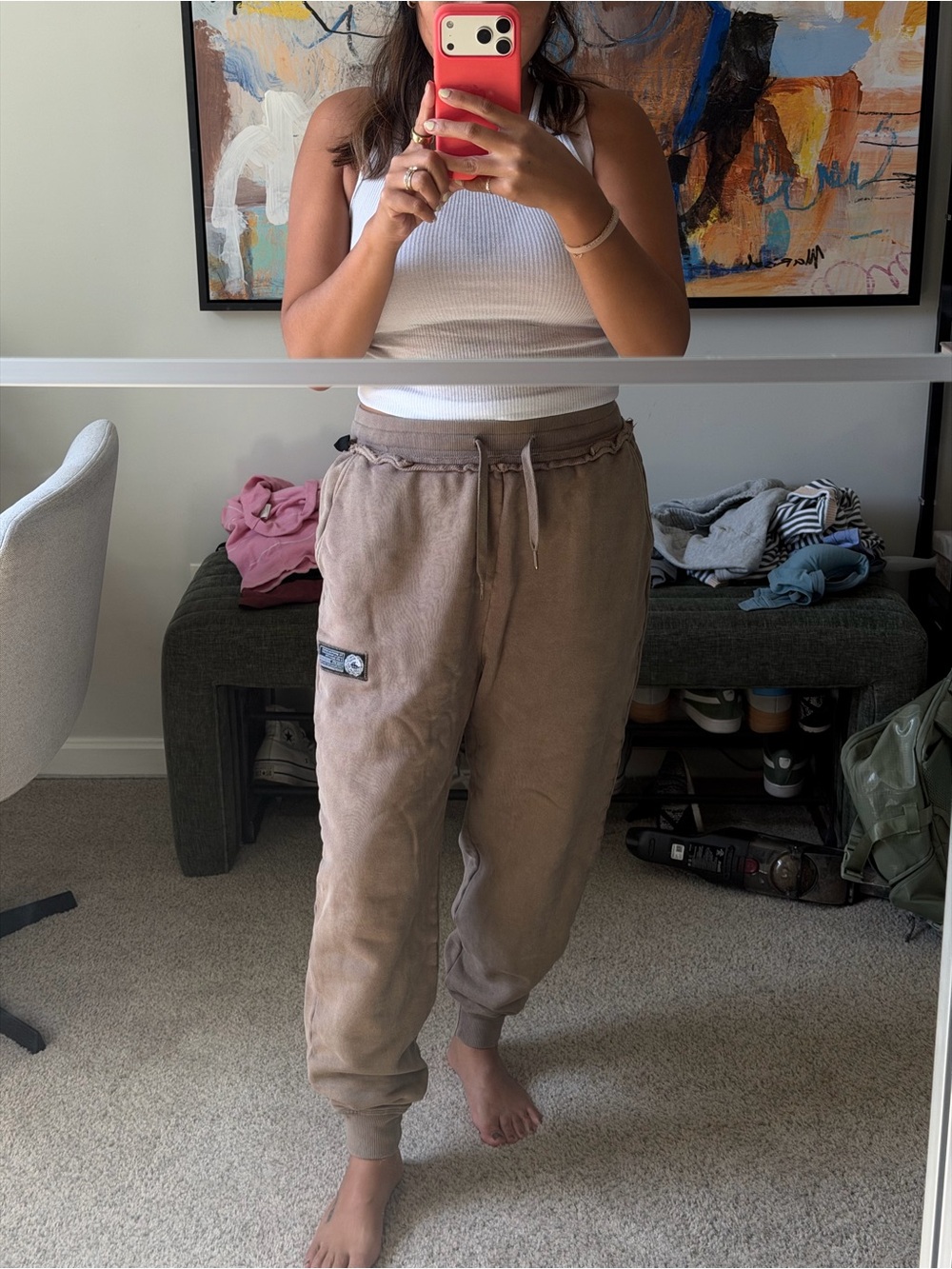 Alphalete brown sweatpants
